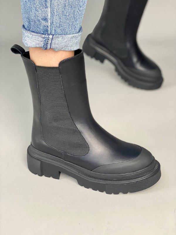 Челси кожаные демисезонные р. 37 Черный (6613д/37)