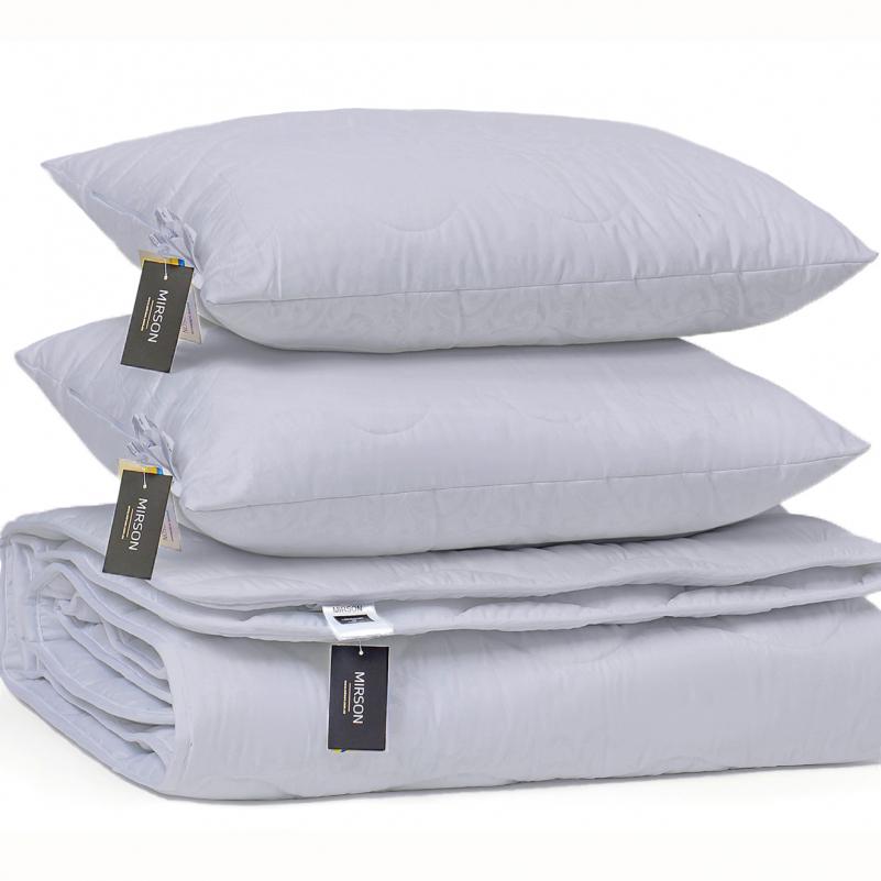 Набір антиалергенний MirSon №9047 Eco з евкаліптовим волокном всесезонний Ковдра 172х205 см/подушки середні 50x70 см 2 шт. Light gray (2200005995693) - фото 2 Набір антиалергенний MirSon №9047 Eco з евкаліптовим волокном всесезонний Ковдра 172х205 см/подушки середні 50x70 см 2 шт. Light gray (2200005995693) - фото 2