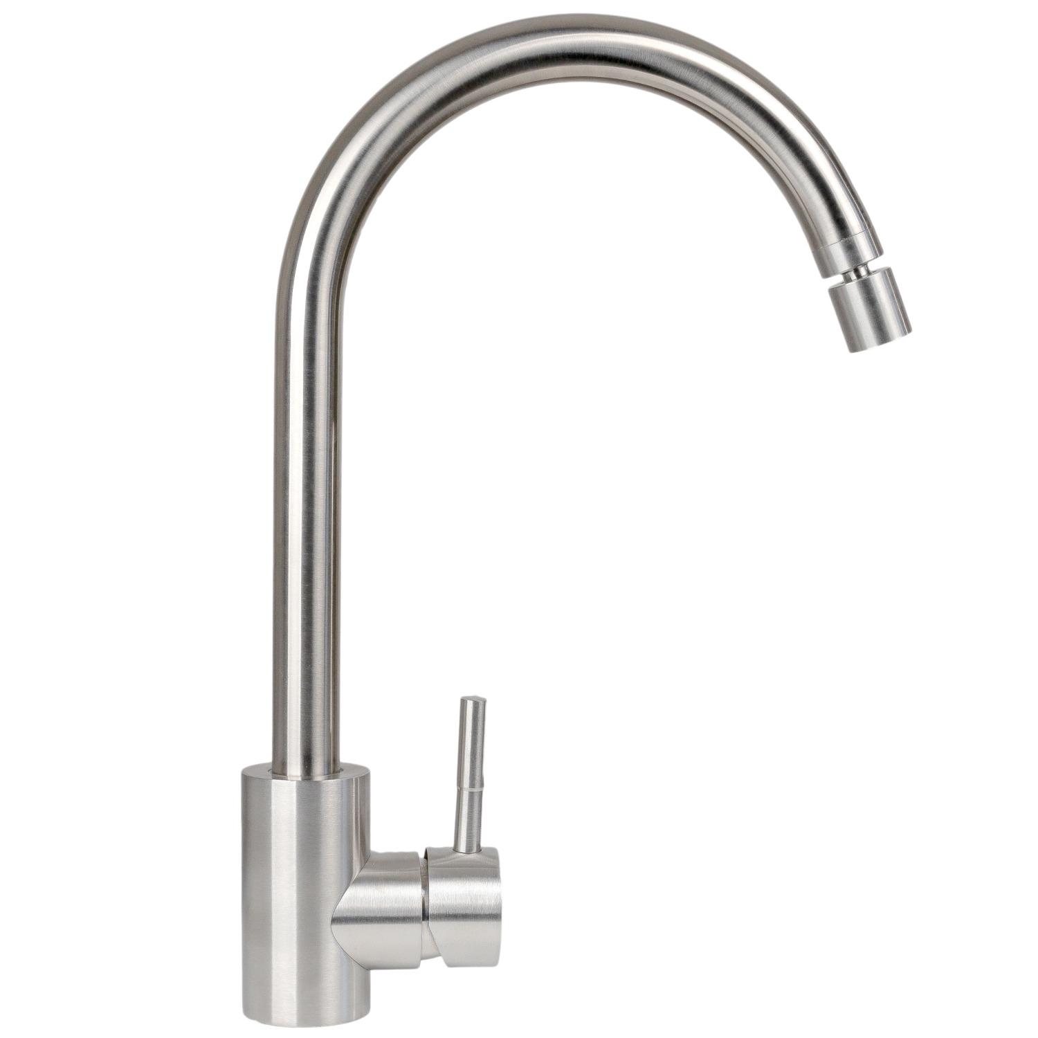 Смеситель для кухни Platinum 57 NESP (8601R) PLS-A35269 однорычажный Сатин (158679)