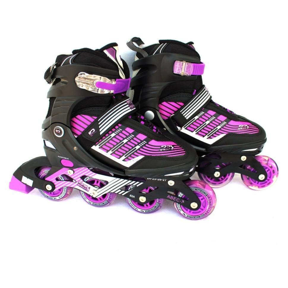 Ролики раздвижные Bavar Sport 3в1 р. 35-38 Фиолетовый