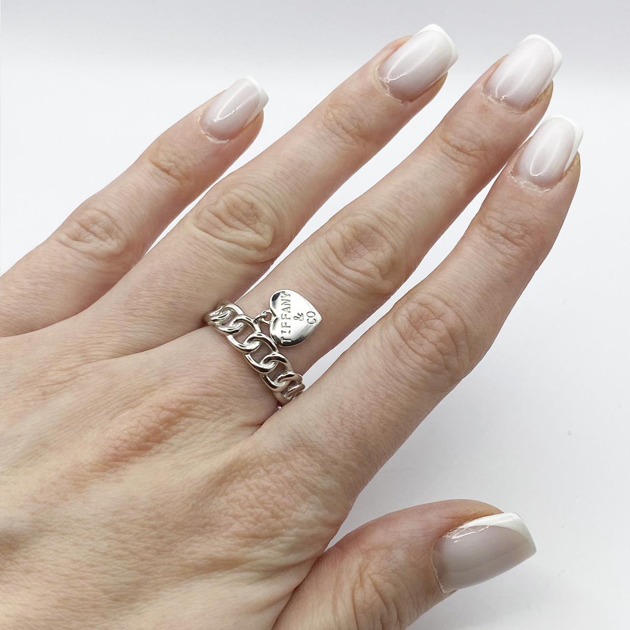 Кольцо серебряное Тифани 17,5 4,23 г (2084437606)