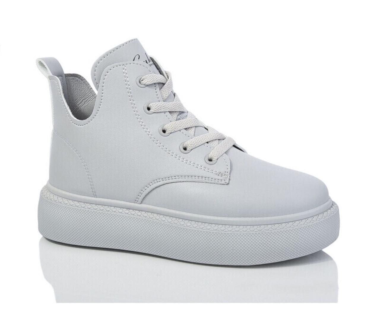 Черевики демісезонні жіночі GUKKCR G1589-3/41 р. 41 Сірий