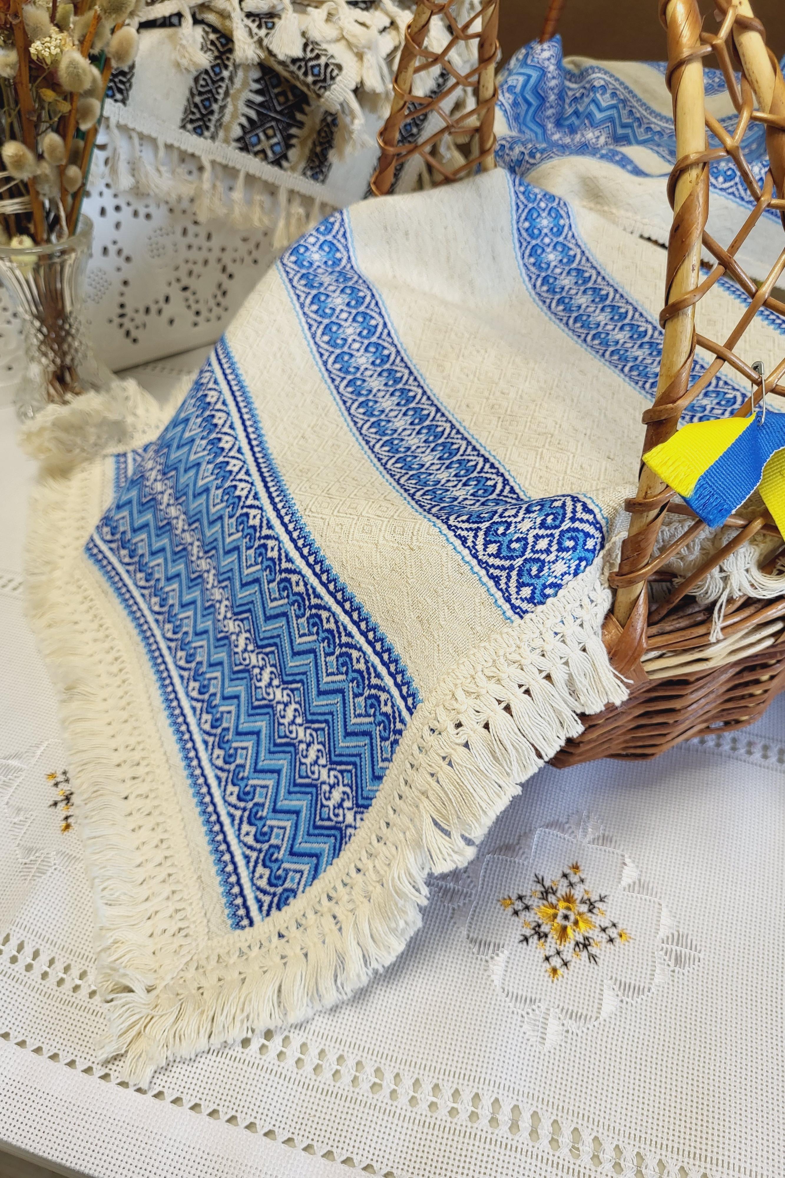 Салфетка-полотенце ткано-декоративная с бахромой на праздничную корзину (Арт-060) - фото 4 Салфетка-полотенце ткано-декоративная с бахромой на праздничную корзину (Арт-060) - фото 4