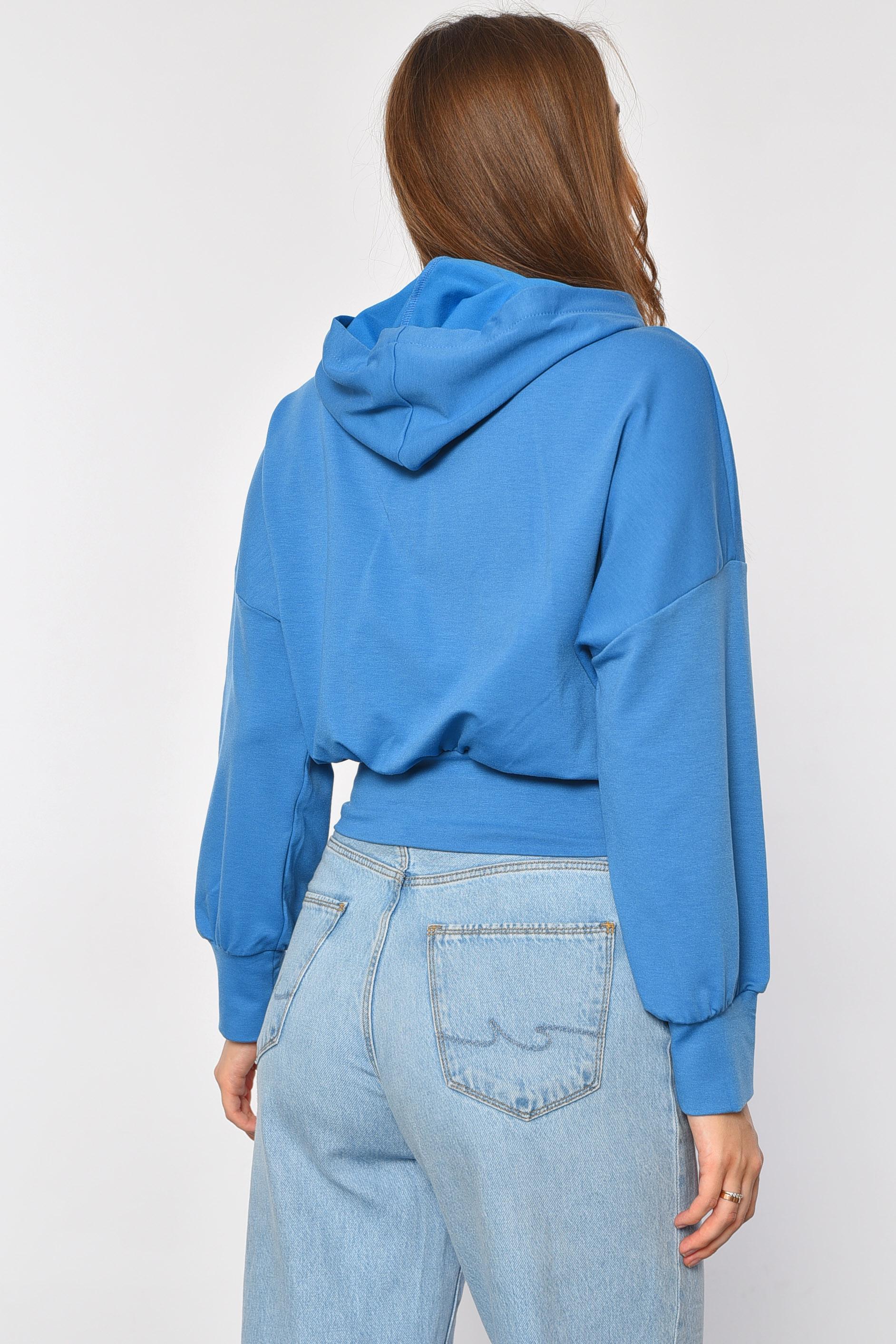 Худі жіночий L Блакитний (186094) - фото 3 Худі жіночий L Блакитний (186094) - фото 3