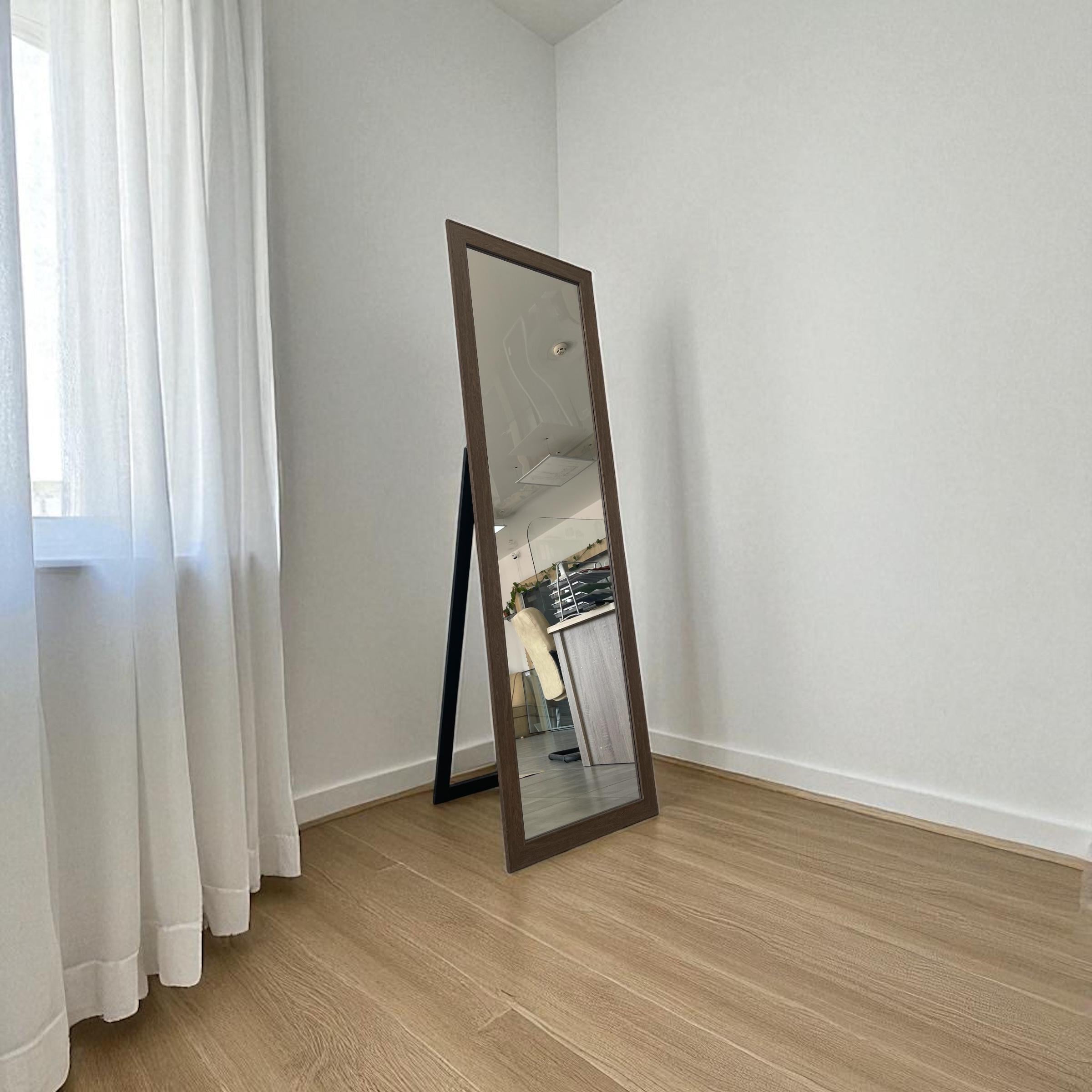 Зеркало напольное с классической рамой на ножке 1600х500 мм Коричневый (28790317)