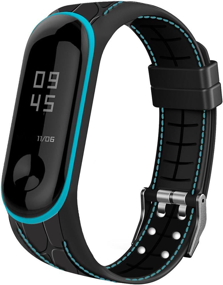 Ремешок силиконовый Cobra для Mi Band 3 Black/Blue (20405) Ремешок силиконовый Cobra для Mi Band 3 Black/Blue (20405)