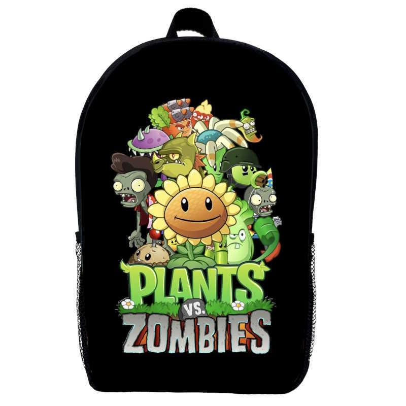 Школьный рюкзак детский Plants vs Zombie 04 с принтом Растения против зомби 29х21х9 см 5 л Черный (2449582889)
