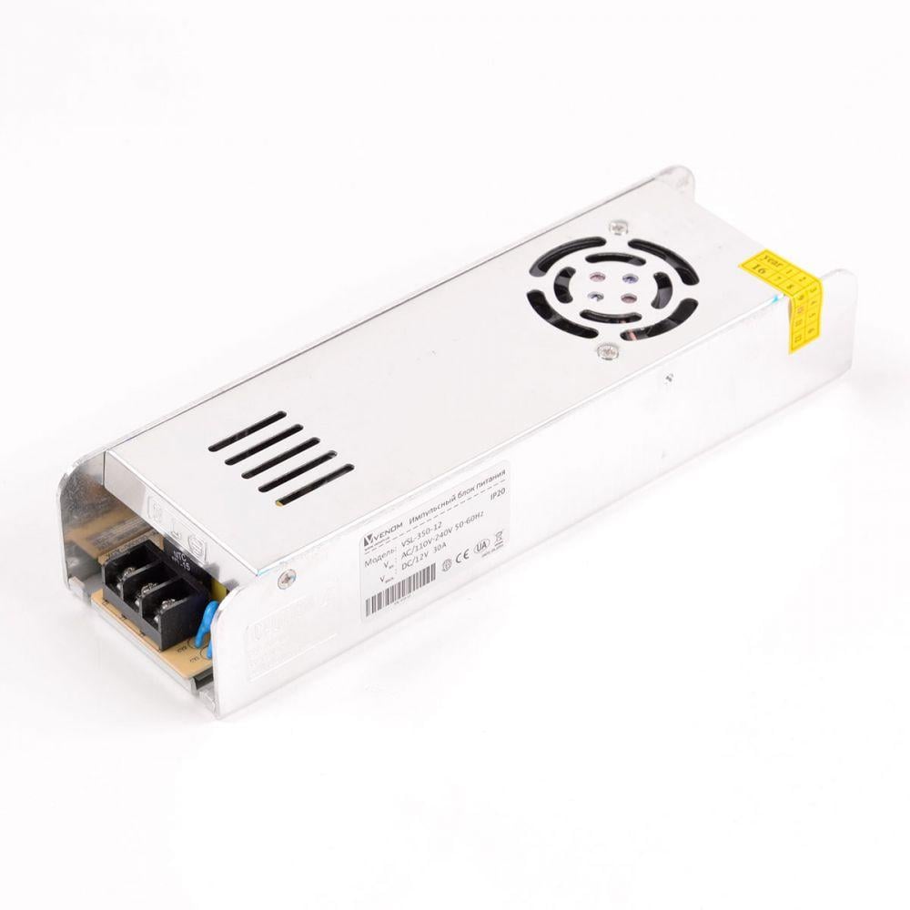 Блок питания VENOM Slim Standart негерметичный 12 V 360 Вт (2140)