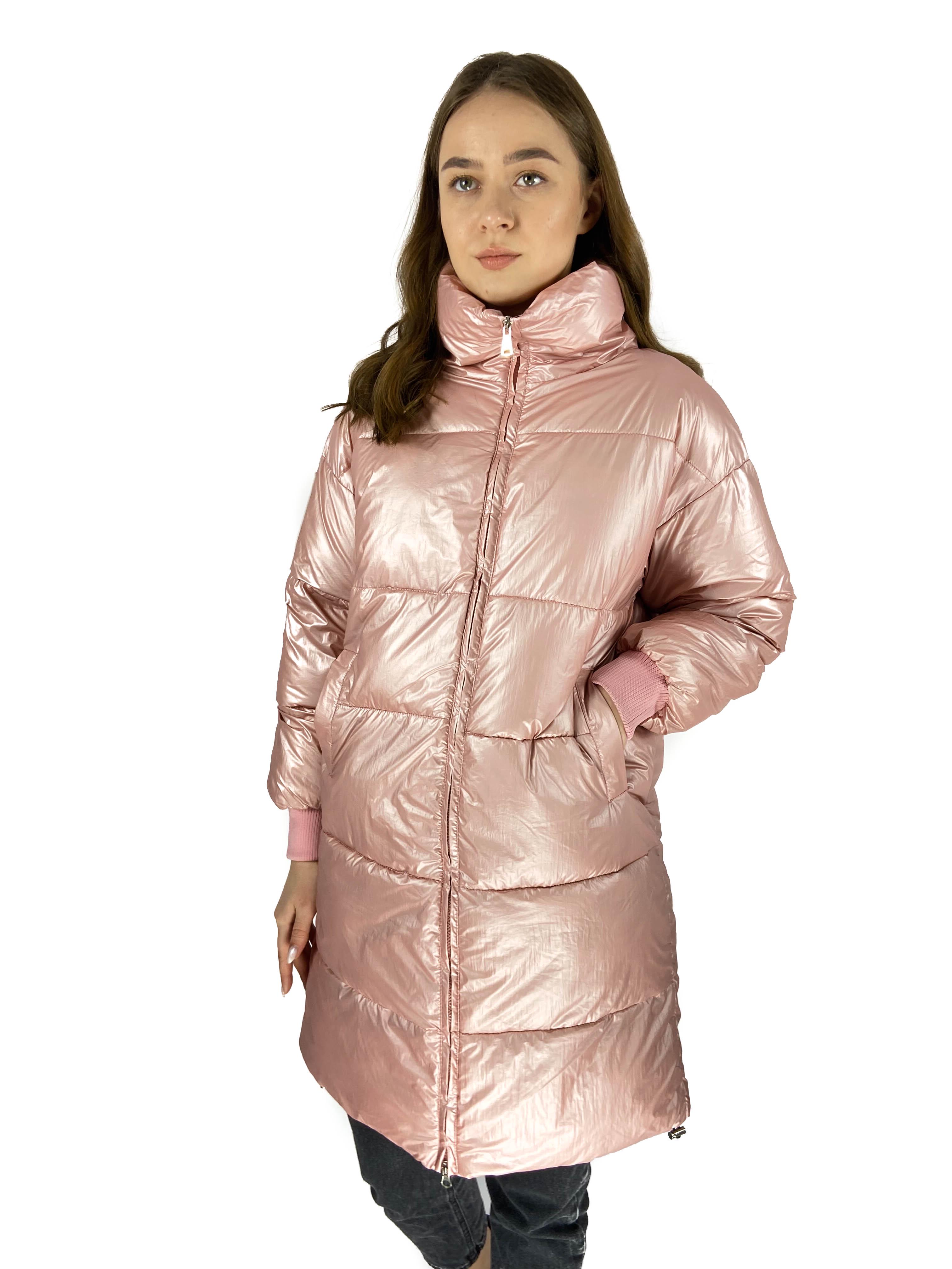 Куртка женская зимняя TXDK без капюшона S Розовый (XD782)