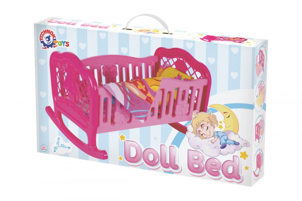 Ліжечко для ляльки Technok Toys 4524 з постільною білизною (113575) - фото 3 Ліжечко для ляльки Technok Toys 4524 з постільною білизною (113575) - фото 3
