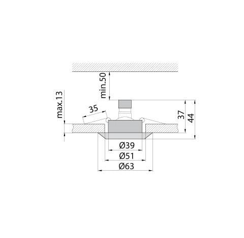 Світильник точковий Brilum DL-2S Золотий - фото 2 Світильник точковий Brilum DL-2S Золотий - фото 2