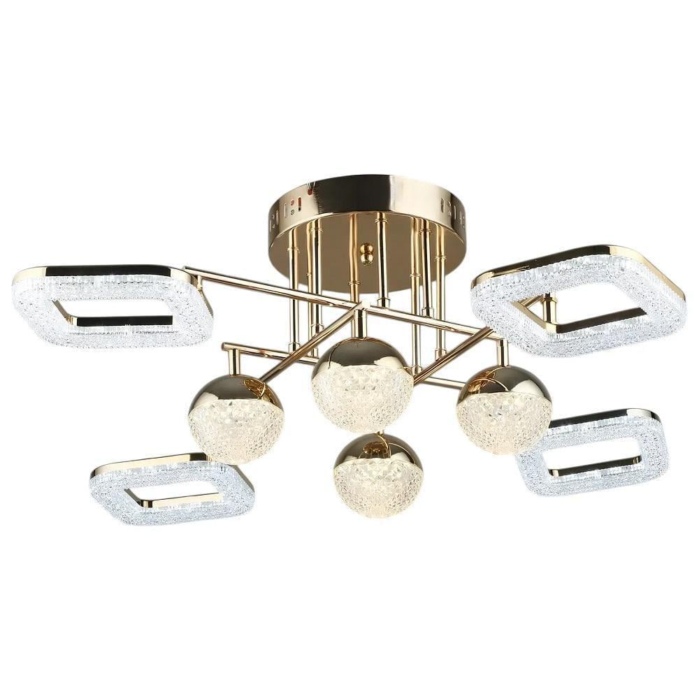 LED-люстра потолочная Sirius 68W акриловая 3000/6500К IP20 B YH1182/4+4 FGD Золотой (28689595)