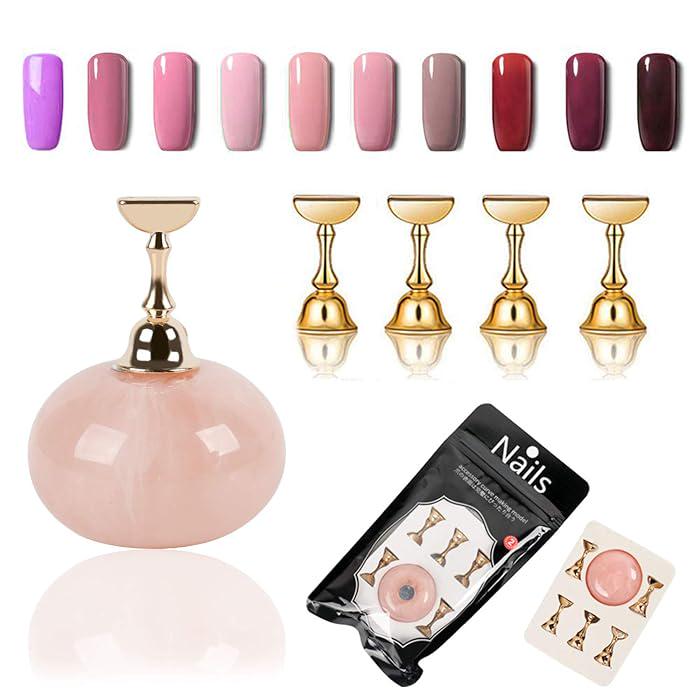 Стенд магнітний OITTO для навчання та демонстрації нейл-арту з 5 насадками Рожевий (13709850) - фото 7 Стенд магнітний OITTO для навчання та демонстрації нейл-арту з 5 насадками Рожевий (13709850) - фото 7