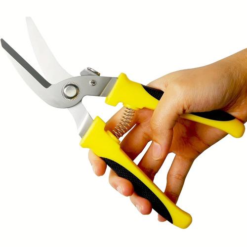 Ножиці для різання металу вигнуті універсальні нержавіюча сталь 200 мм Yellow (927174) - фото 3 Ножиці для різання металу вигнуті універсальні нержавіюча сталь 200 мм Yellow (927174) - фото 3