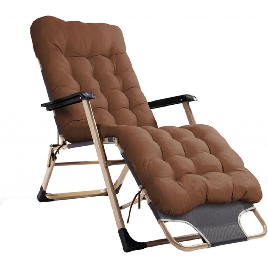 Шезлонг туристический Bonro B-02 с подушкой Коричневый (4240093512)