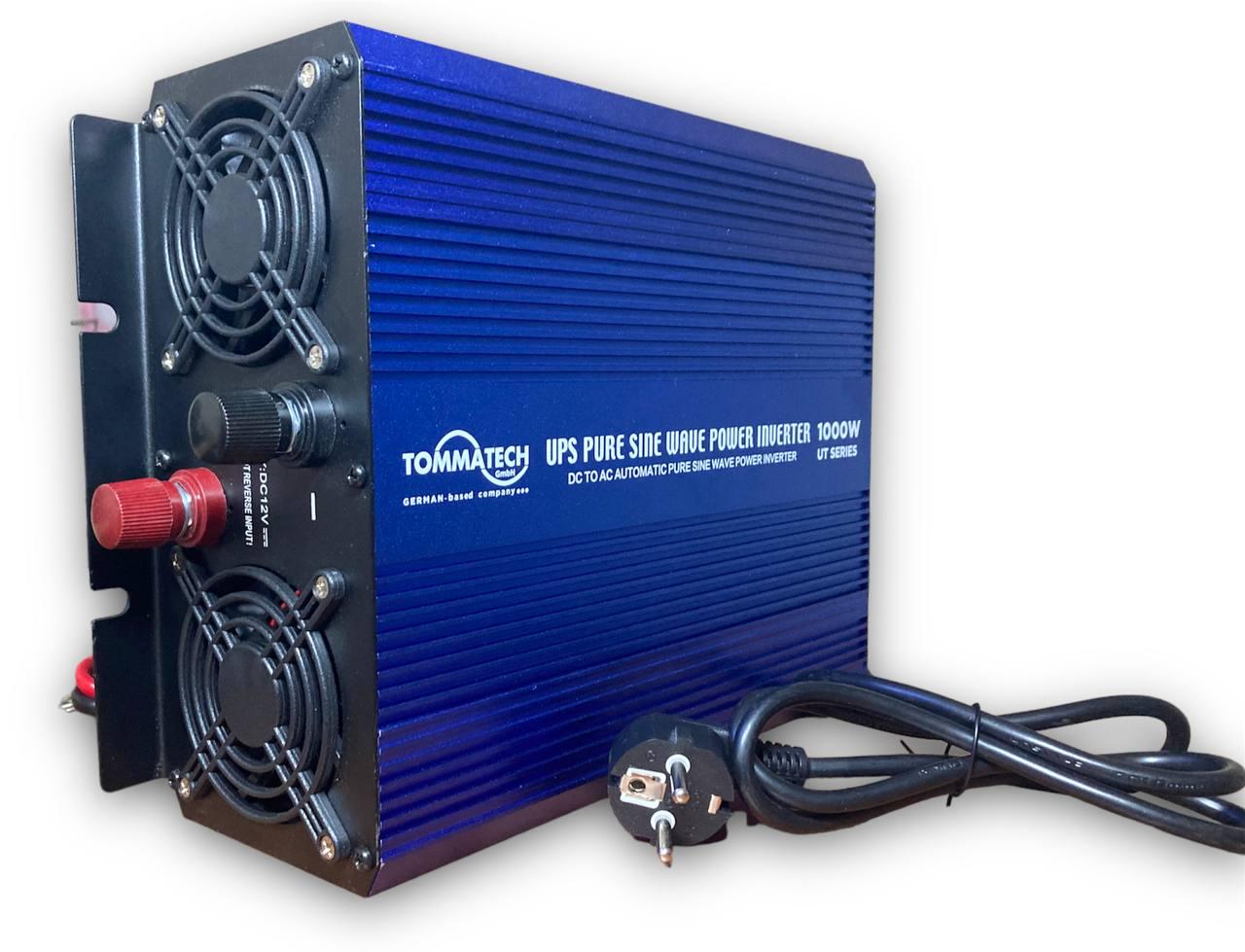 Перетворювач автомобільного струму TommaTech UT 1000 Вт чистий синус (79679) - фото 4 Перетворювач автомобільного струму TommaTech UT 1000 Вт чистий синус (79679) - фото 4