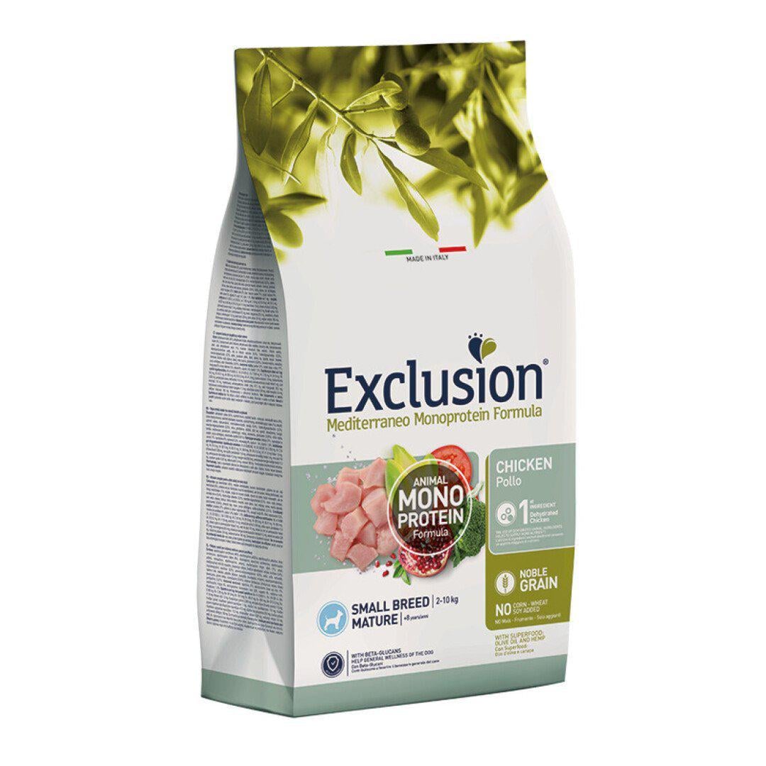 Корм сухий для собак малих порід Exclusion Mature Chicken Small Breed 500 г (8011259003027)