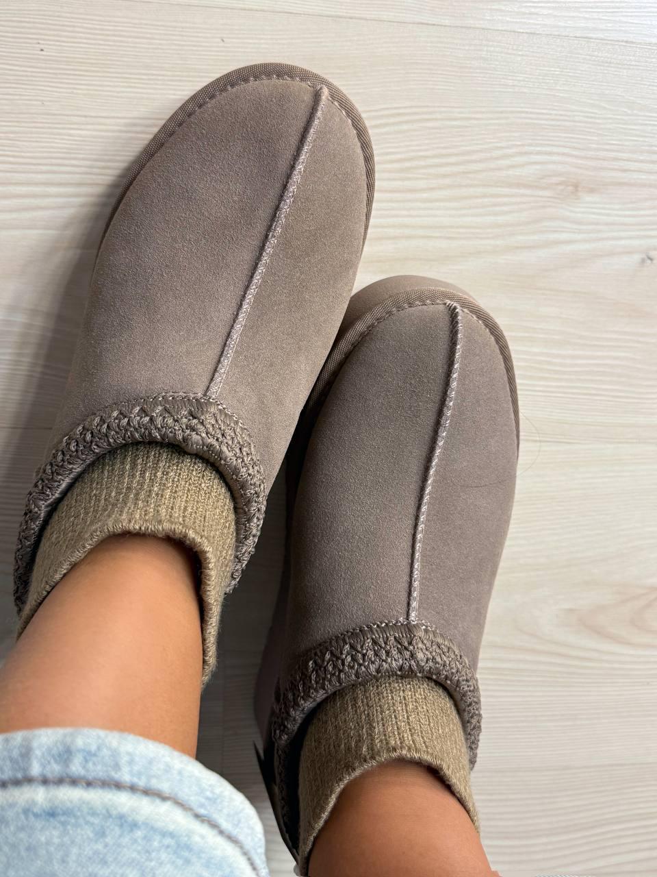 Уггі жіночі Hengji 90-6 з носком і вишивкою натуральна замша р. 40 Бежевий (4959) - фото 5 Уггі жіночі Hengji 90-6 з носком і вишивкою натуральна замша р. 40 Бежевий (4959) - фото 5