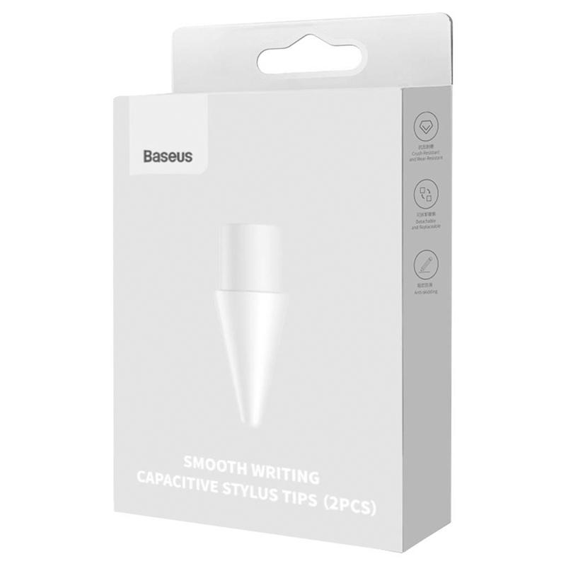 Наконечник для стилуса BASEUS Smooth Capacitive Tips SXBC010002 2 шт. White - фото 2