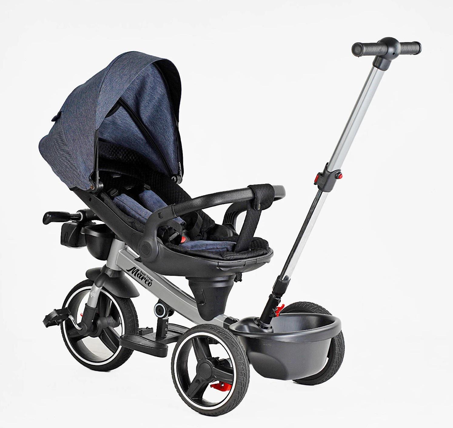 Велосипед 3-х колесный детский Best Trike Marco фара музыкальная/с USB/пульт Blue (157603) - фото 3