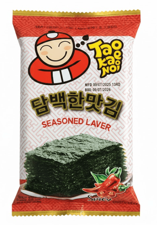 Чипси норі Tao Kae Noi Seasoned Laver Spicy Flavour 4 г (2898169833) Чипси норі Tao Kae Noi Seasoned Laver Spicy Flavour 4 г (2898169833)