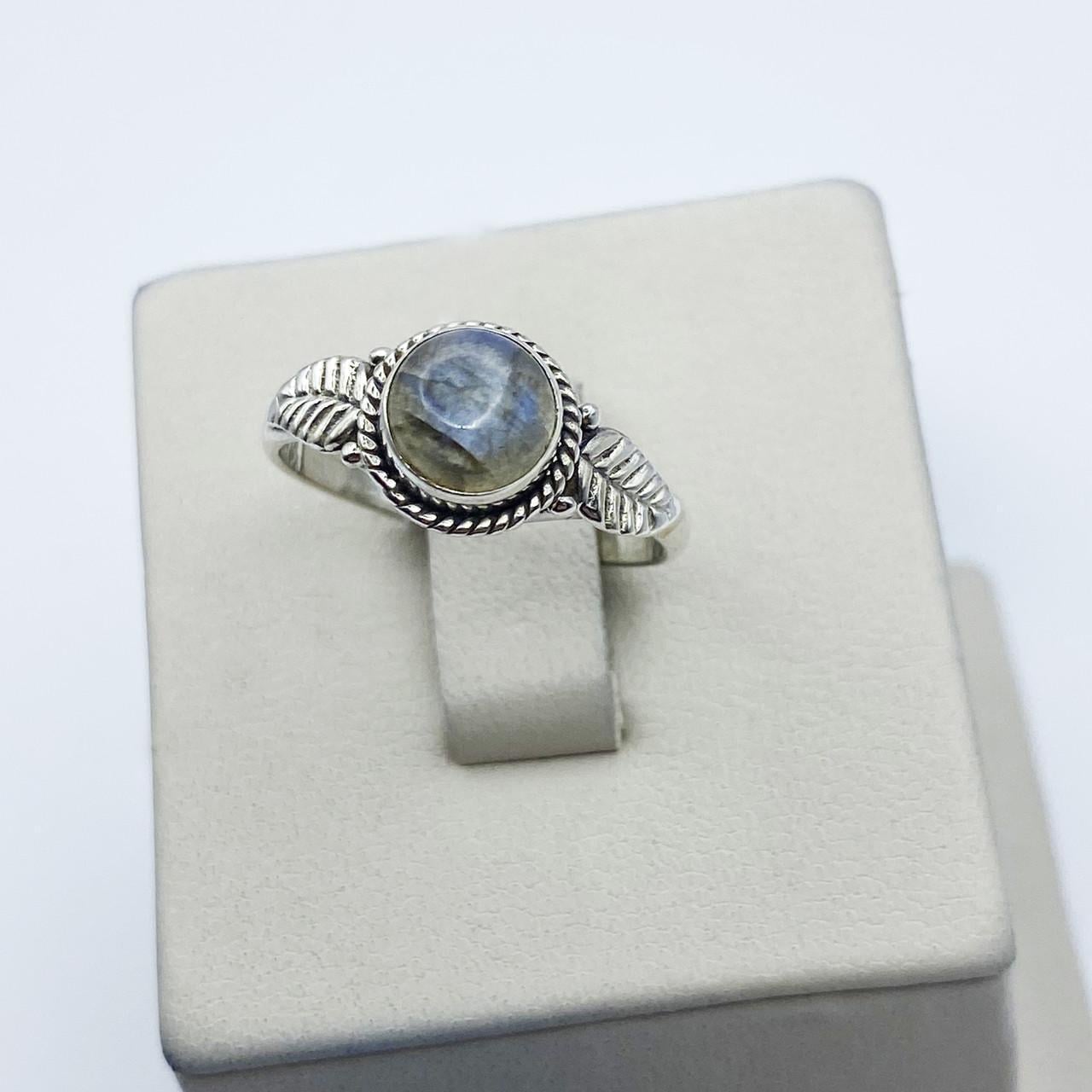 Кольцо серебряное с лабрадором р. 18 2,5 г (2114358298)