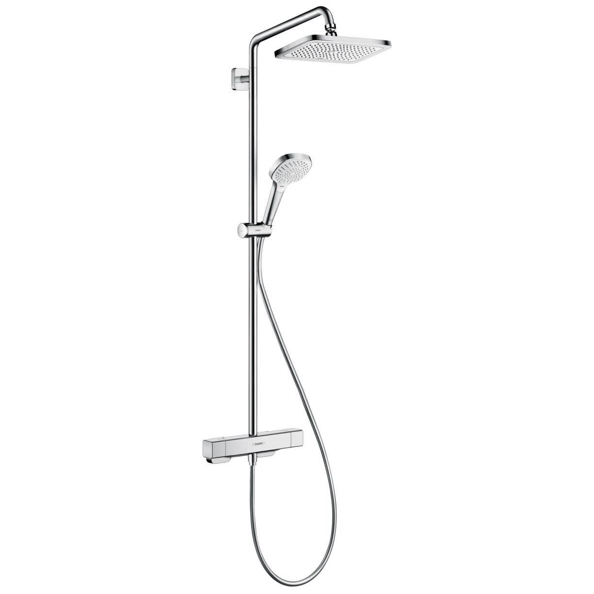 Душевая система с термостатом Hansgrohe Croma Showerpipe EcoSmart 27660000 Хром (147289)