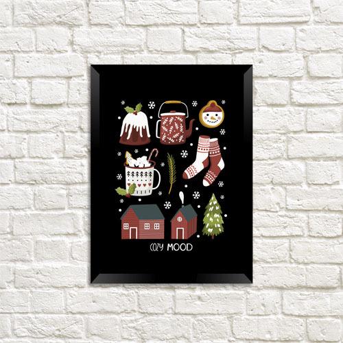 Постер в рамке Cozy mood 21х30 см A4 (MT4_20NG004)