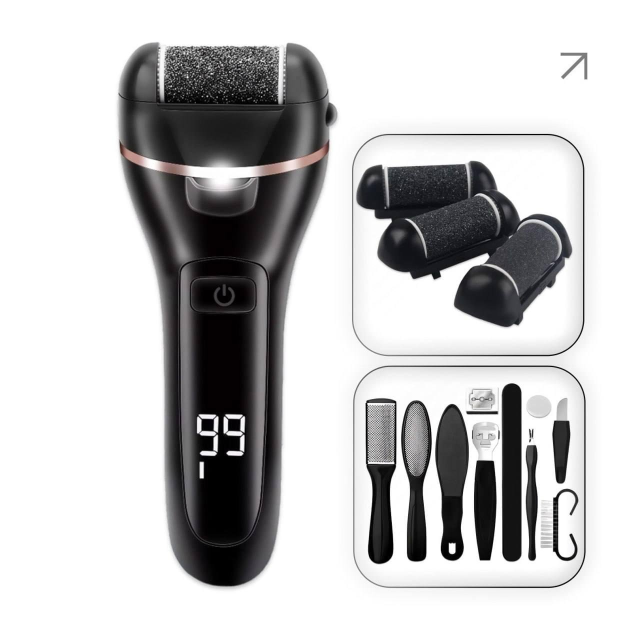 Пемза электрическая для пяток EasyFit с набором 10 пр., 3 насадки. - фото 4 Пемза электрическая для пяток EasyFit с набором 10 пр., 3 насадки. - фото 4