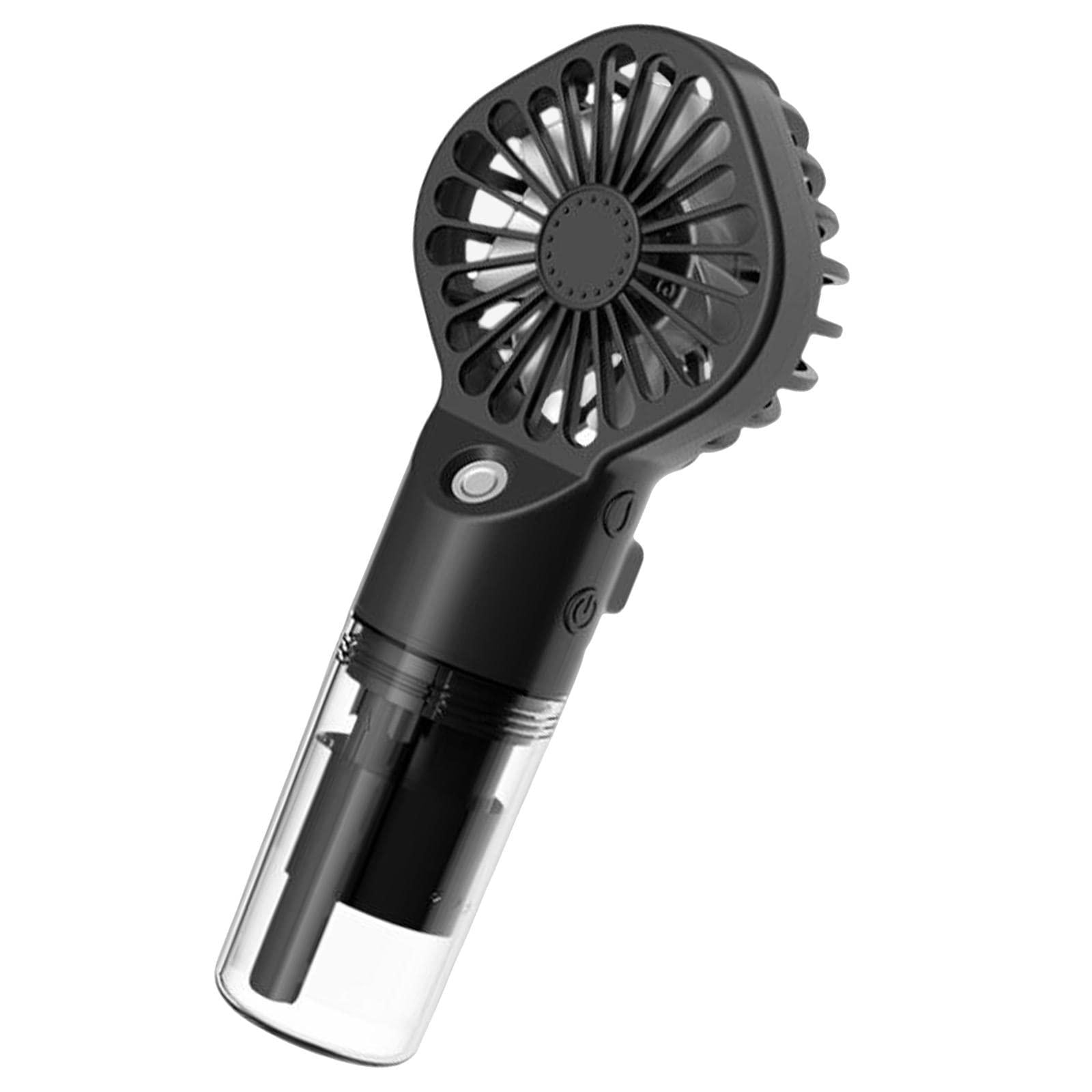Вентилятор міні акумуляторний Small Fan AND з дрібнодисперсним розпиленням води та USB заряджанням Чорний (2636676965)