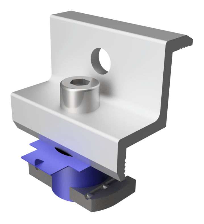 Прижим крайний для оцинкованного профиля 40 мм (32710287)