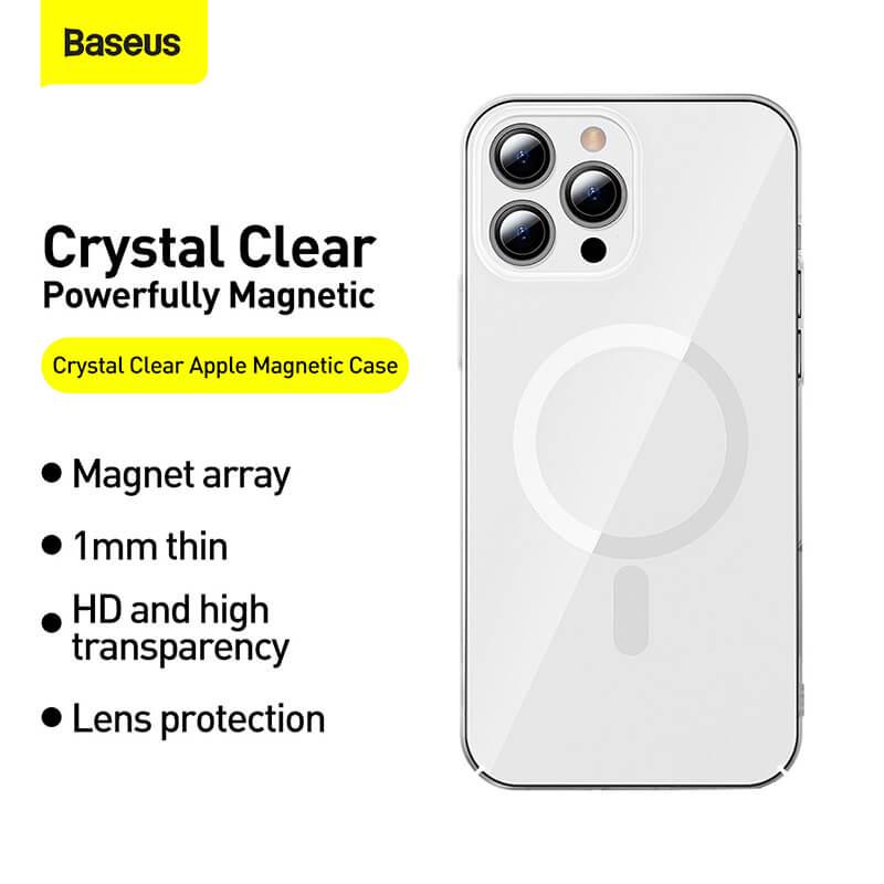 Чехол Baseus Crystal Magnetic Phone Case для iPhone 13 Pro Max 6,7 "(ARJT010202) - фото 7