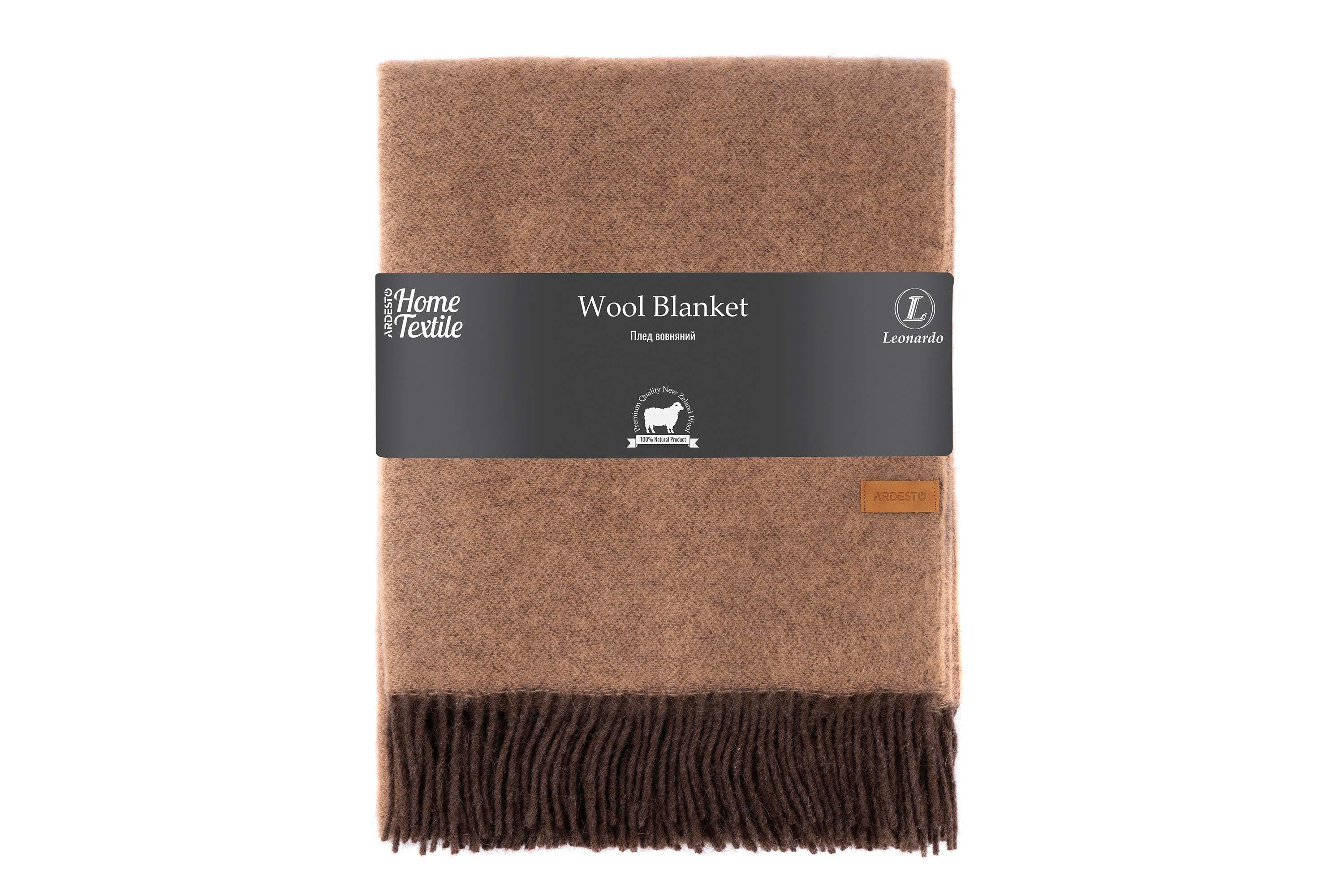 Плед Ardesto Leonardo Doubleface 140x200 см Коричнево-бежевый (ART0401LD)