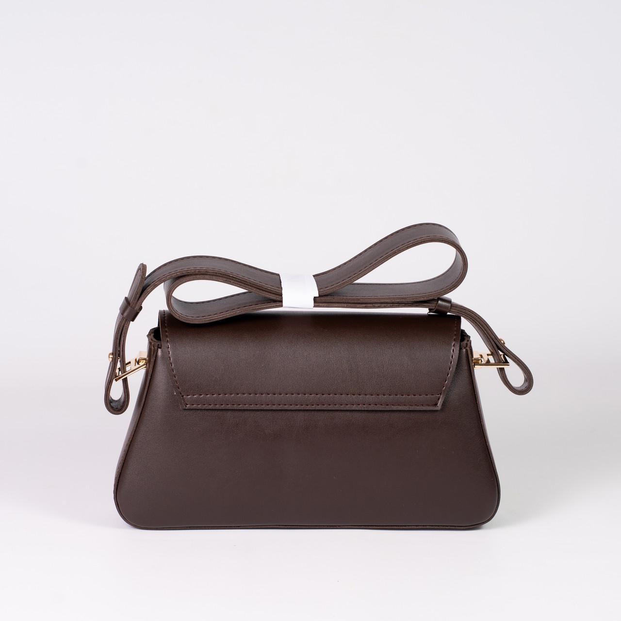 Сумка женская багет XENIA № 26-24 Коричневый - фото 4