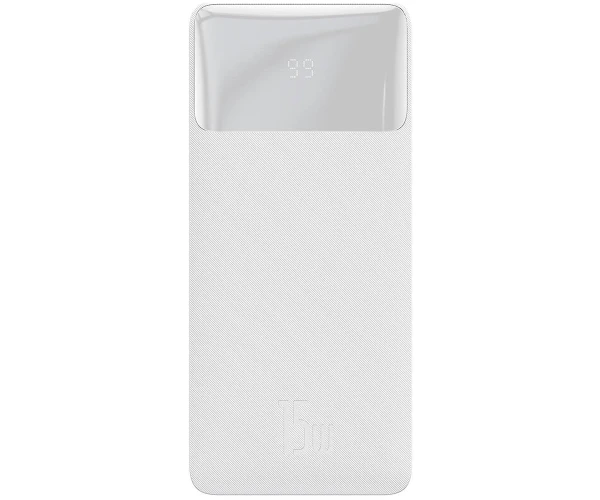 Батарея мобільна універсальна Baseus PPDML-I Bipow 10000mAh 15W White - фото 2