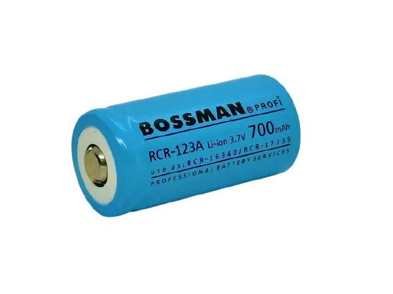 Аккумулятор Li-ion 3.7V 700mAh NCM-16340 Bossman Profi аккумулятор для ЛЦУ (BSM-16340L)