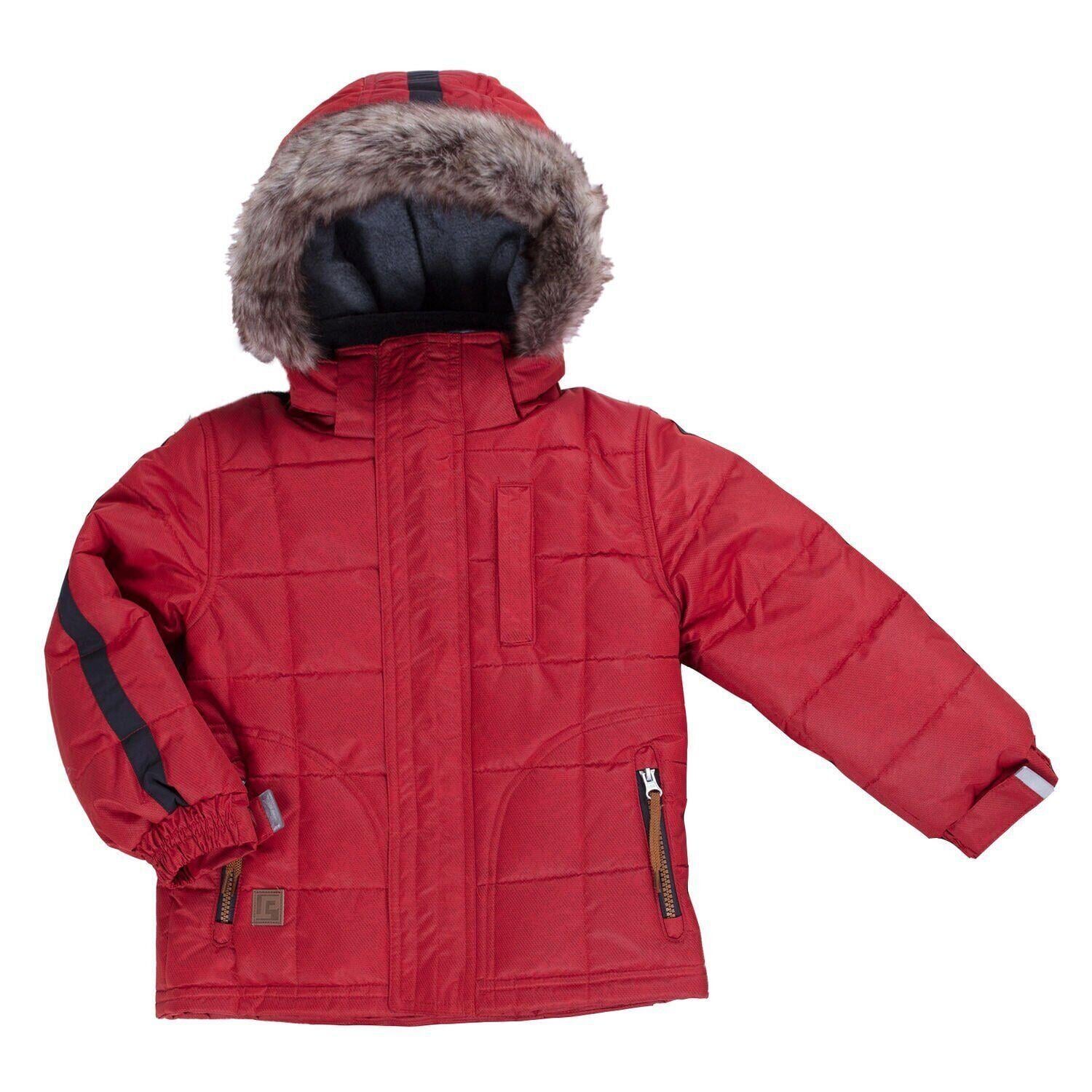 Куртка детская зимняя Peluche&Tartine F19MS55EG для мальчика 96-104 см Темно-красный (F19MS55EG-Oldcarrot-3)