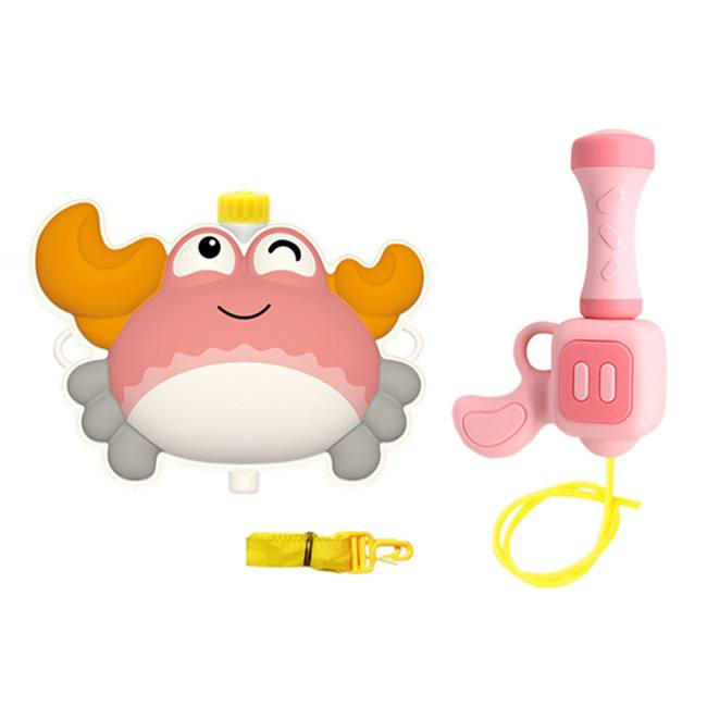 Водяной пистолет с баком Water gun 8113 в виде рюкзачка Краб Розовый (1974769318)