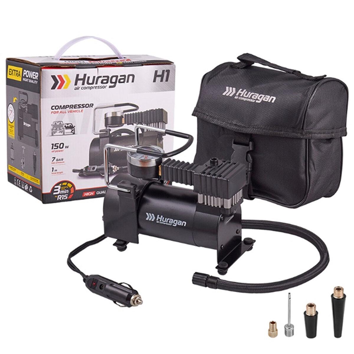 Компресор автомобільний Huragan 12В 7 Атм/ 35 л/хв (H0100)