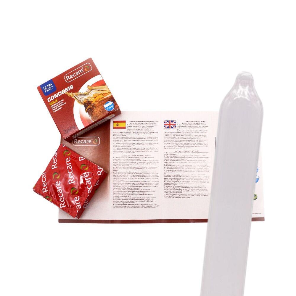 Презервативы Recare Cola Dotted&Ribbed Condoms с пузырьками и ребрами с ароматом 3 шт. - фото 4 Презервативы Recare Cola Dotted&Ribbed Condoms с пузырьками и ребрами с ароматом 3 шт. - фото 4