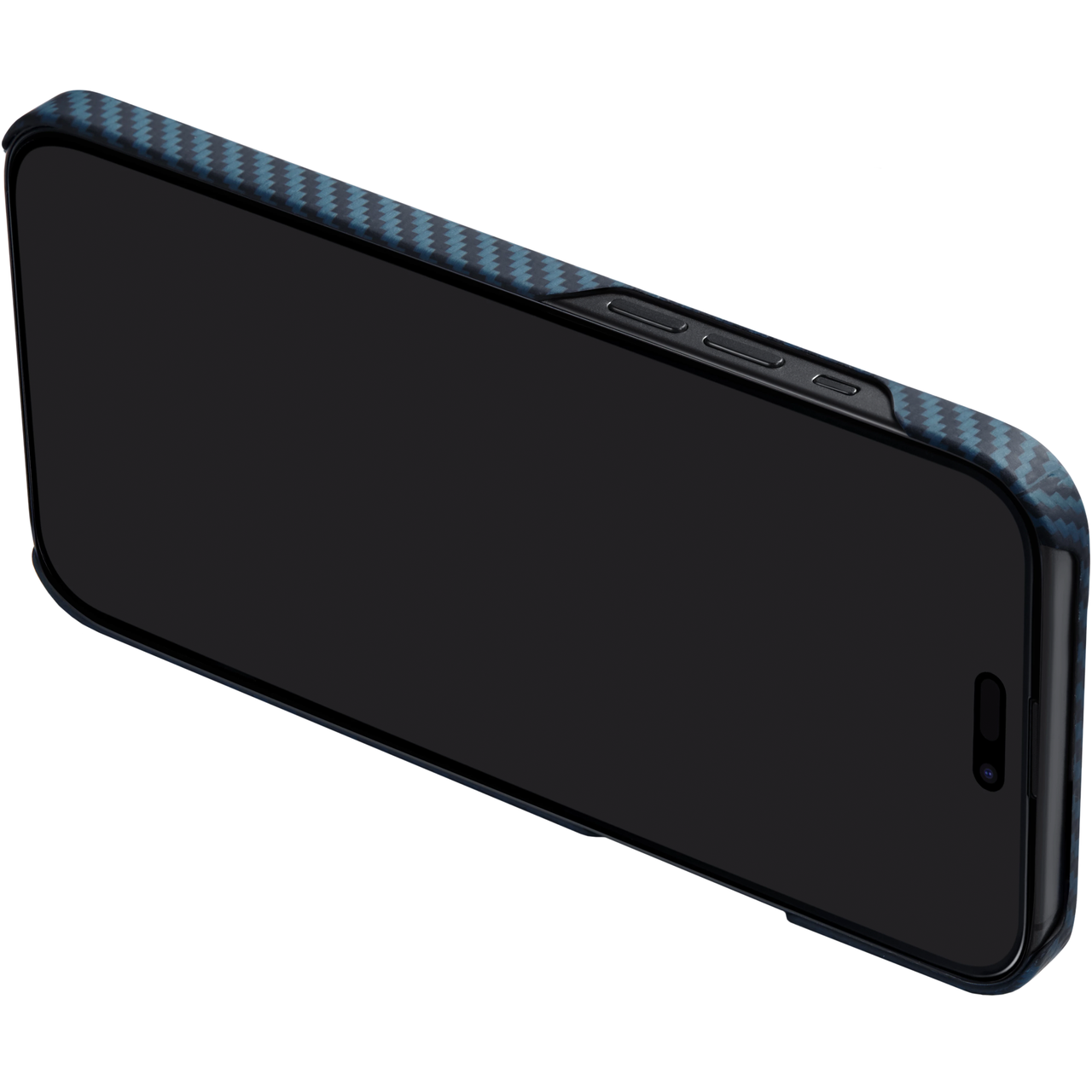 Чохол накладка Pitaka MagEZ Case 4 Twill 1500D for iPhone 15 Pro Max, Black/Blue (KI1508PM) - фото 4