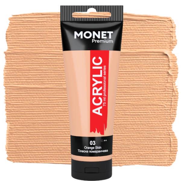 Акрилова фарба Monet 03 75 мл Тілесний помаранчевий (7504603) - фото 1 Акрилова фарба Monet 03 75 мл Тілесний помаранчевий (7504603) - фото 1