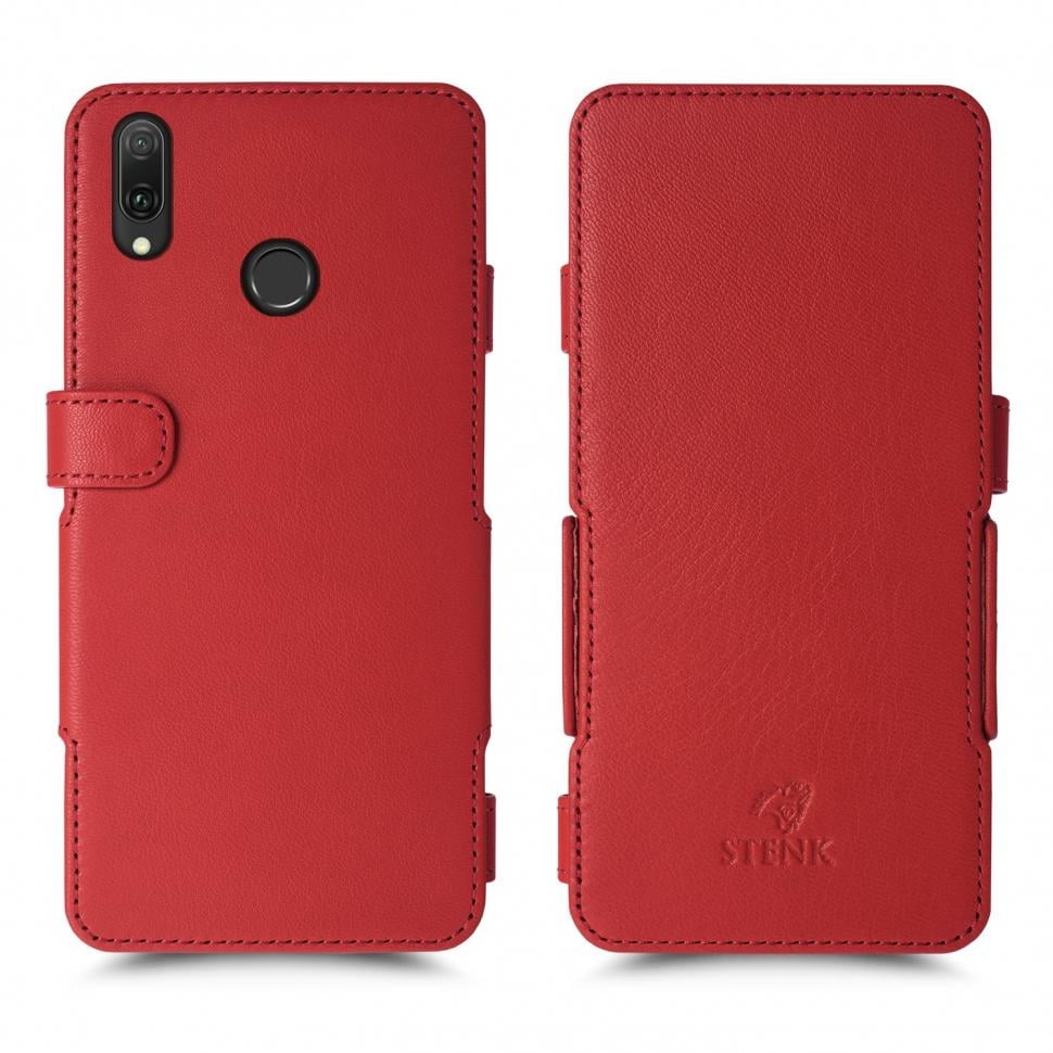 Чехол книжка Stenk Prime для Huawei Y9 (2019) Красный (63728)