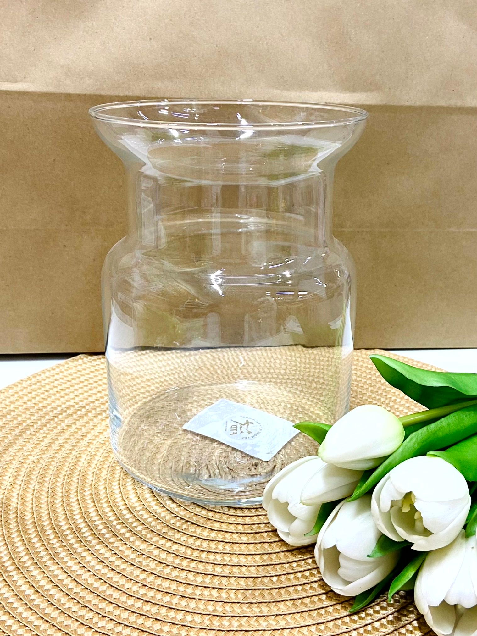 Ваза стеклянная Janna TGlass d 14 см 19 см Прозрачный (78459898)