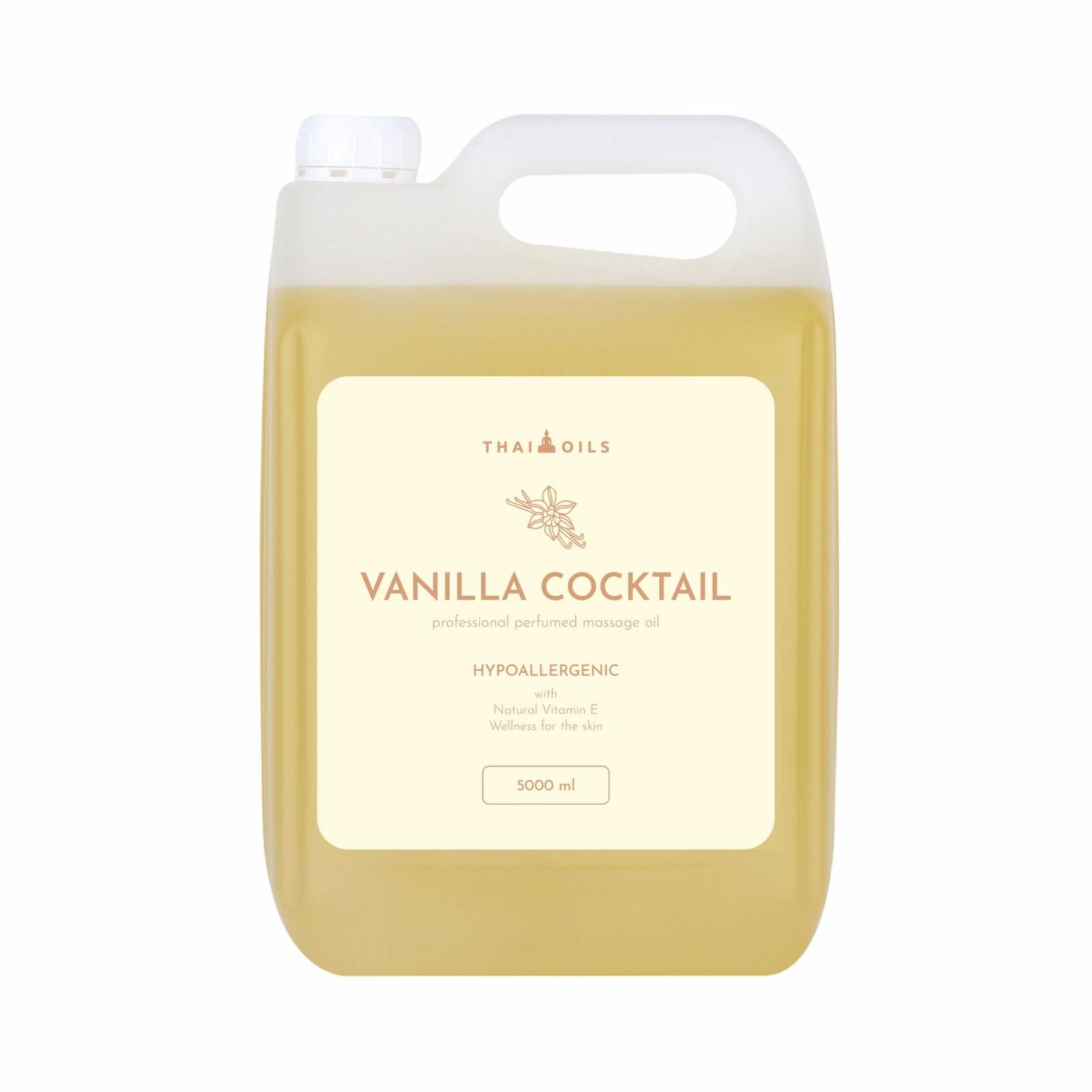 Профессиональное кокосовое массажное масло Thai Oils «Vanilla cocktail» 5000 мл (7040237)