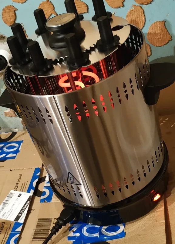 Электрическая шашлычница Haeger HG-8619 8 шампуров - фото 3