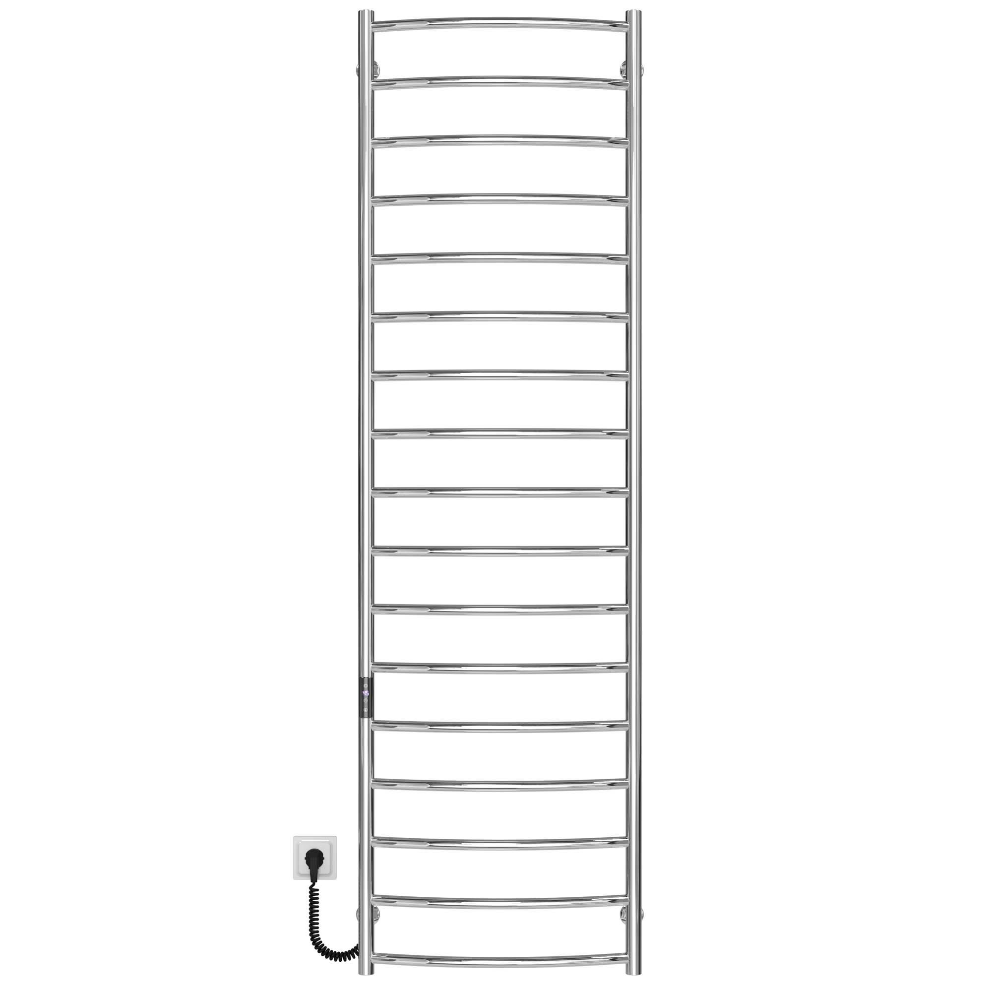 Рушникосушарка електрична Deffi Класік П17 JD03 ліве підключення нержавіюча сталь 500х1800 мм Хром (C.DK.180.50.17.E.C.L.1)