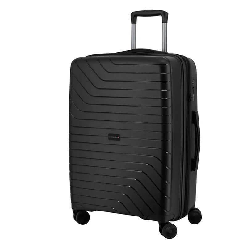 Чемодан на 4-х колесах Swissbrand Eden M 78/90 л Black (DAS302504)