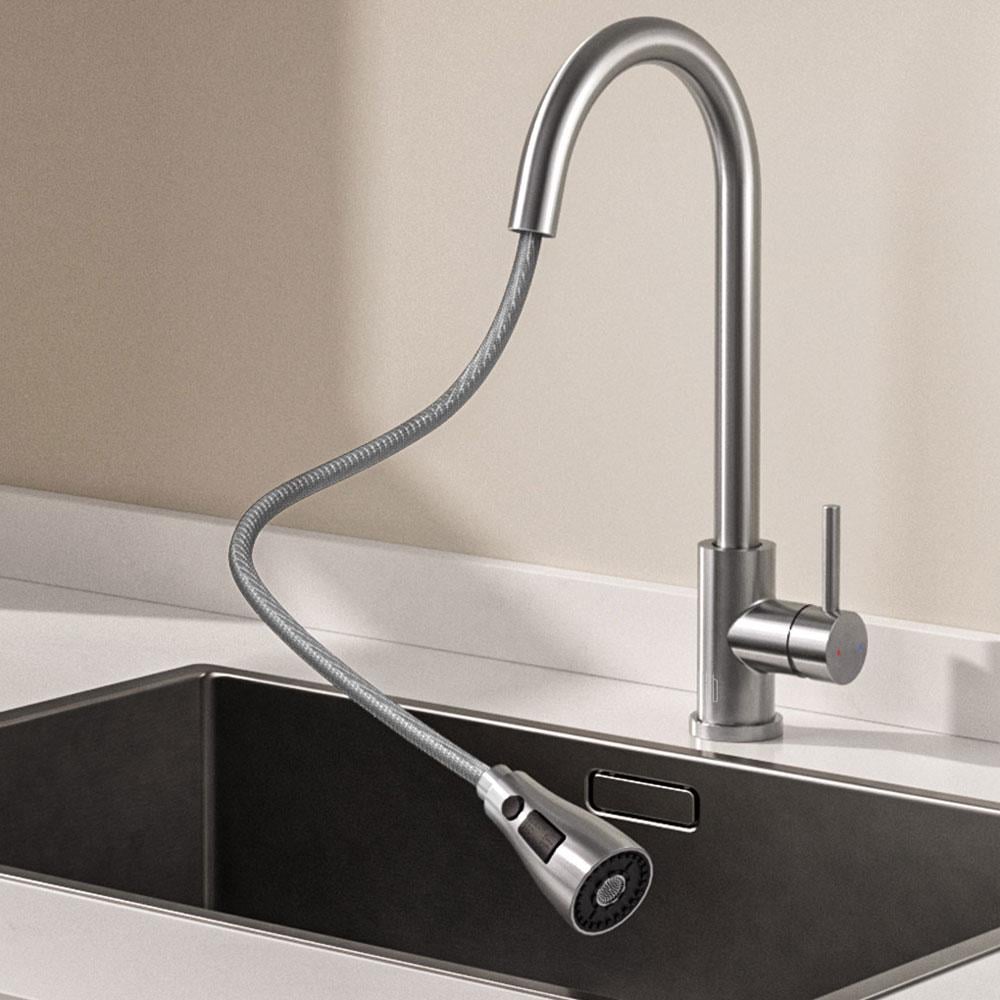 Смеситель выдвижной кухонный DIIIB Pull-out Kitchen Faucet (DXCF021) - фото 5