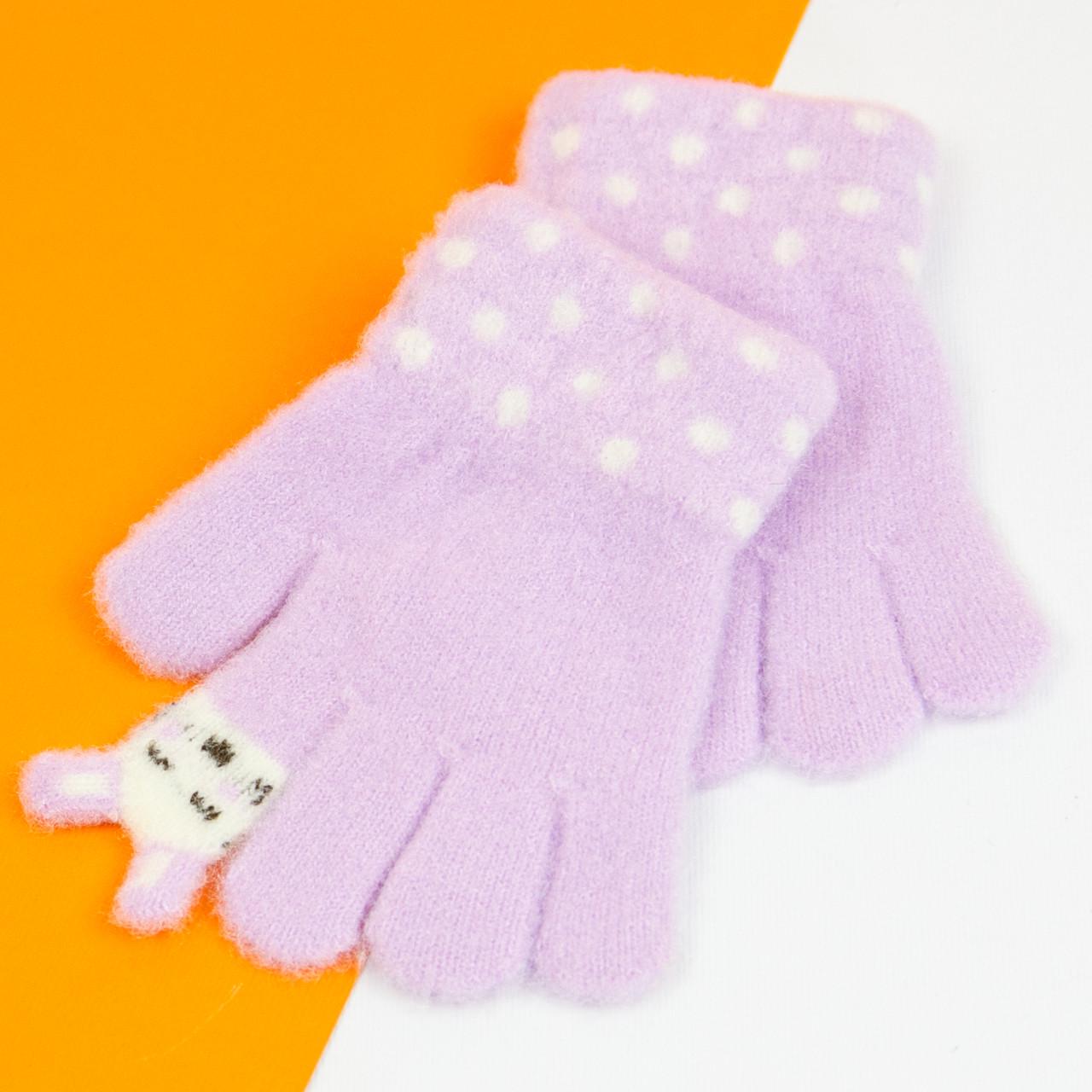 Перчатки для малышей на 1-2 года 21-7-3а Лиловый (DR010087)